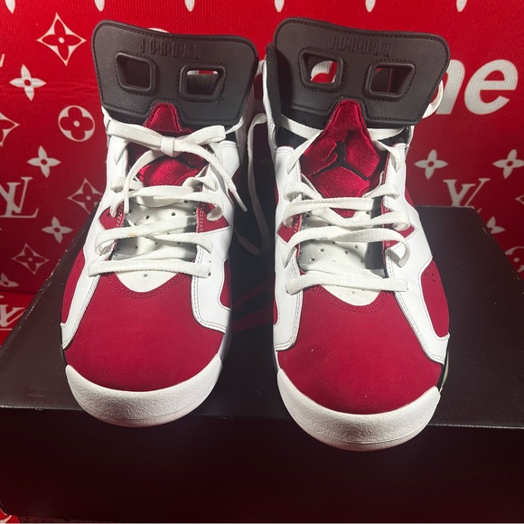 SOLD!! gently used Jordan 6 retro carmine size 14 - Picture 9 of 10